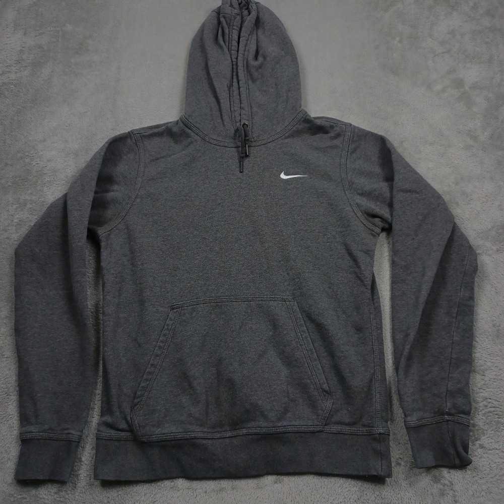 Nike Sweater Mens Small Gray Pullover Activewear Hoodie Casual Logo